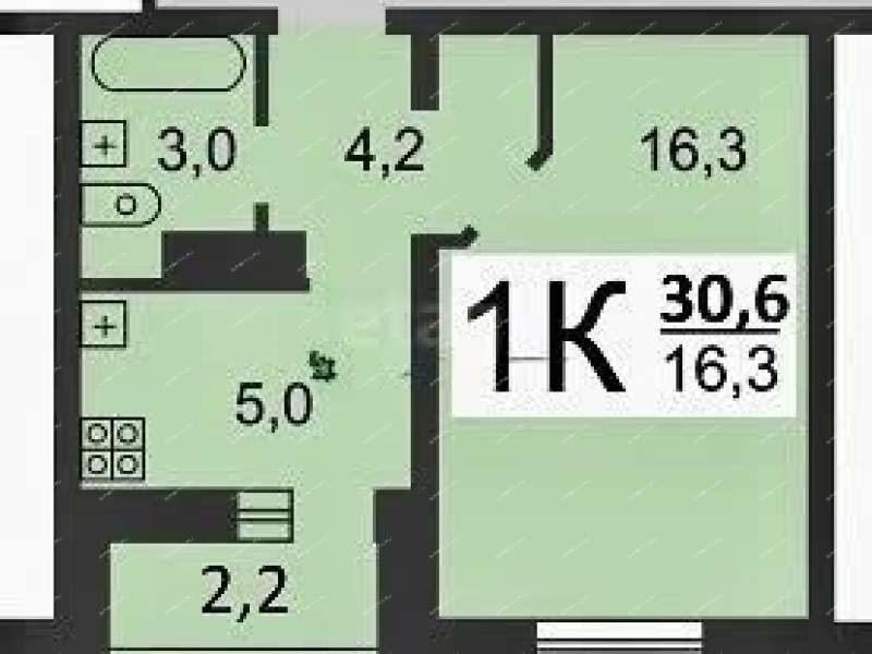 однокомнатная квартира на Бурнаковской улице дом 65