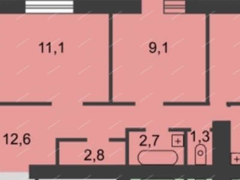 четырёхкомнатная квартира на Московском шоссе дом 17а