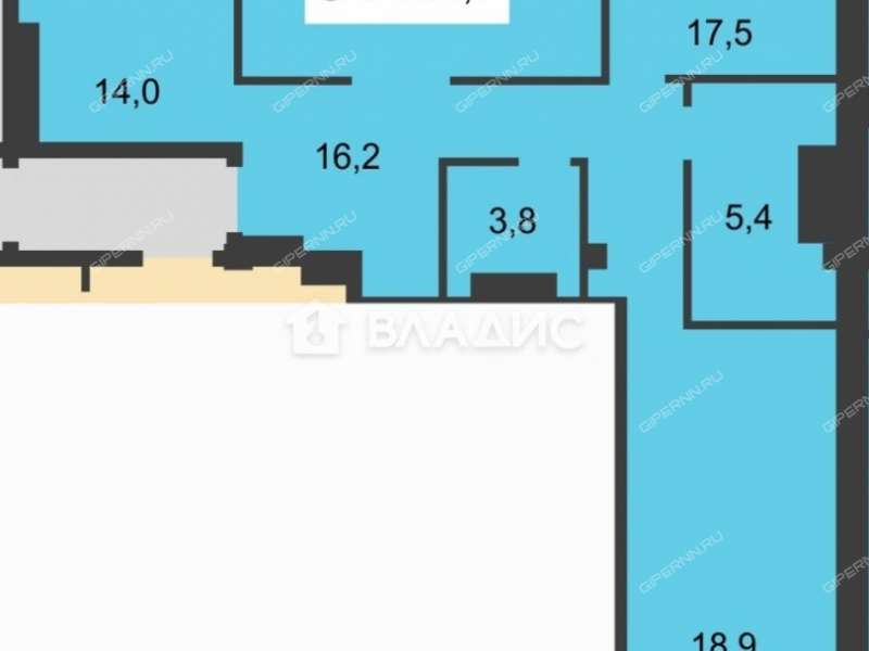 трёхкомнатная квартира на Малой Ямской улице дом 63