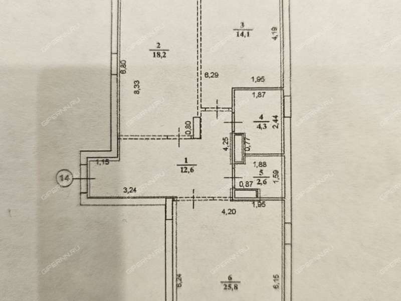 двухкомнатная квартира на Большей Печёрской улице дом 89