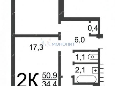 2-komnatnaya-ul-vasileva-d-12 фото