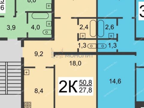 2-komnatnaya-ul-svirskaya-d-14 фото