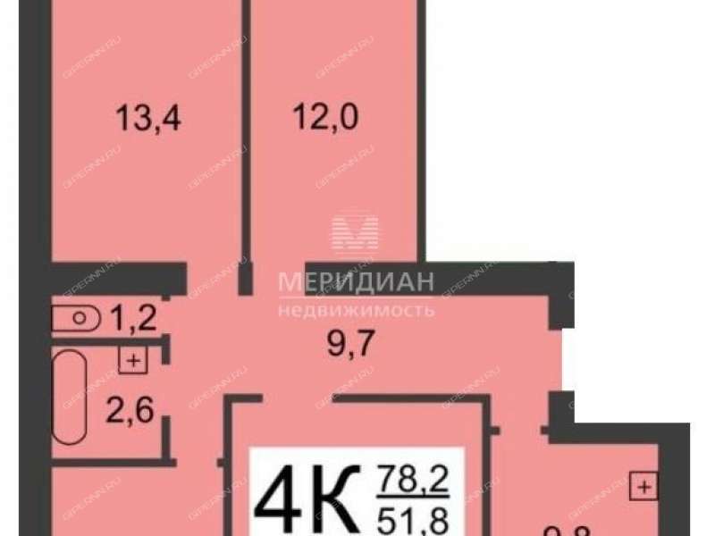 четырёхкомнатная квартира на Волжской улице дом 40