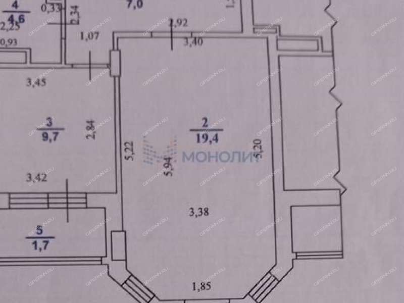 однокомнатная квартира на Первоцветной улице дом 4 к2