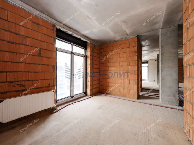 трёхкомнатная квартира в новостройке на Октябрьской улице дом 21