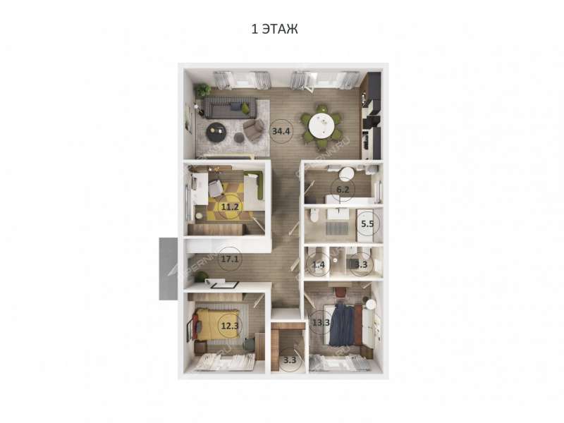 дом на 6-я Изумрудная ЖК Свой Изумрудный