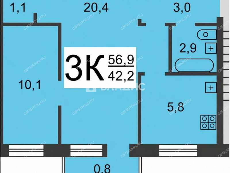 трёхкомнатная квартира на Автомеханической улице дом 17
