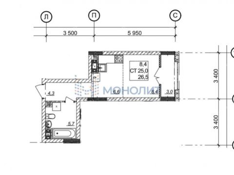 kvartira-studiya-derevnya-ankudinovka-kstovskiy-rayon фото
