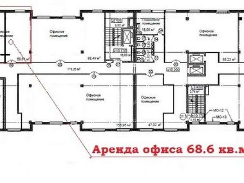 помещение под офис на улице Максима Горького