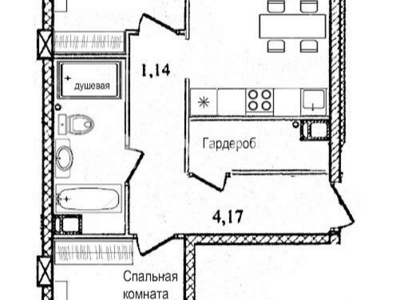 двухкомнатная квартира на проспекте Ленина дом 57 к5