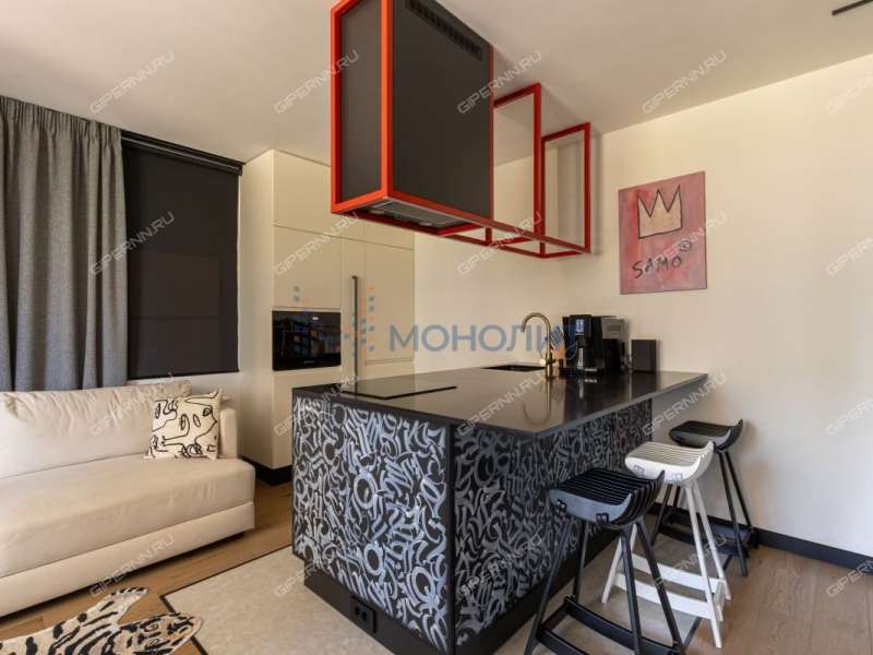 двухкомнатная квартира на улице Цветочная дом 12 к2