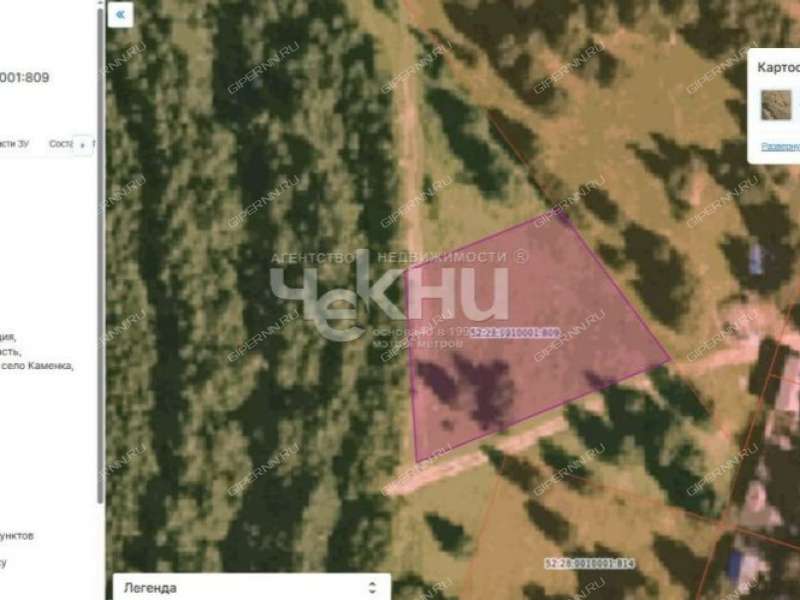 земельный участок 15 соток село Каменка