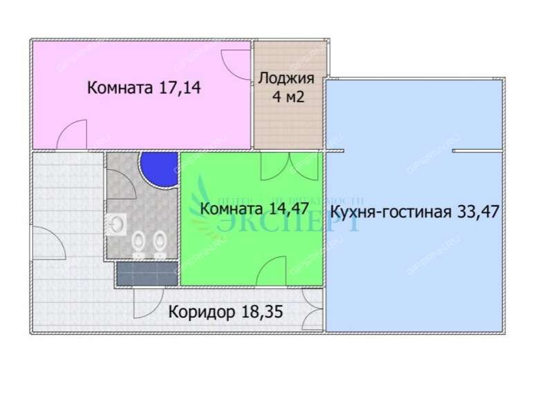 трёхкомнатная квартира на улице Тимирязева дом 35