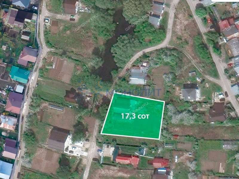 земельный участок 17,3 сотки Садовая улица деревня Никульское