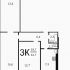 трёхкомнатная квартира на улице Бринского дом 5 к1