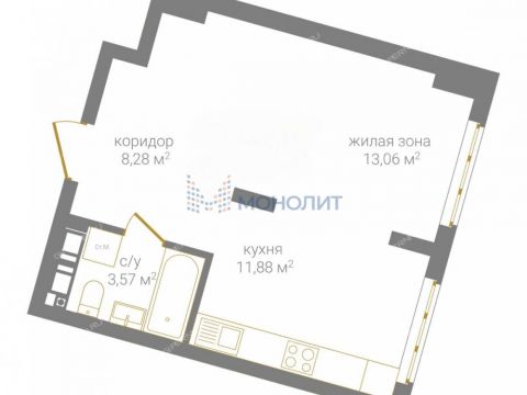 1-komnatnaya-ul-dalnyaya-d-10 фото