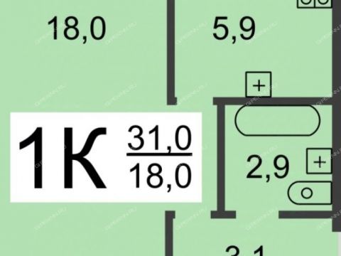 1-komnatnaya-ul-zayarskaya-d-10 фото