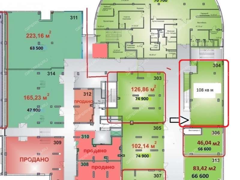 помещение под помещение свободного назначения, офис на улице Тимирязева