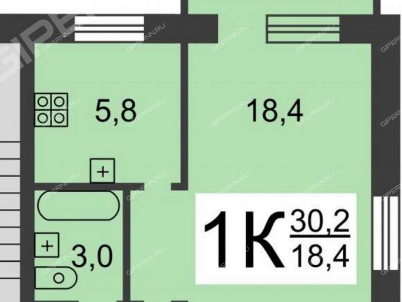 однокомнатная квартира в Высоковском проезде дом 5