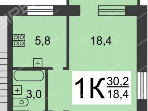 1-komnatnaya-pr-vysokovskiy-d-5 фото