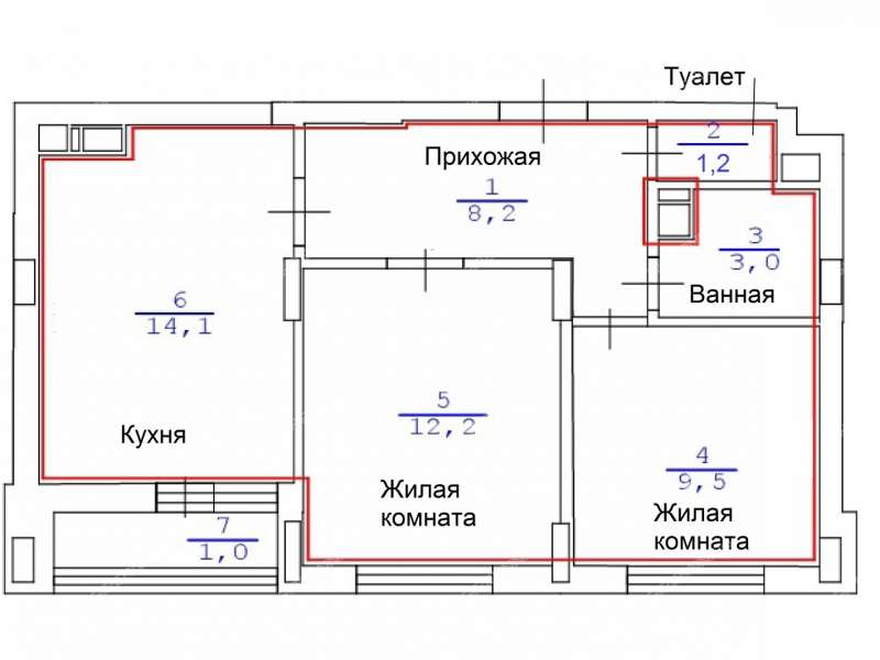 двухкомнатная квартира на проспекте Героев Донбасса дом 17
